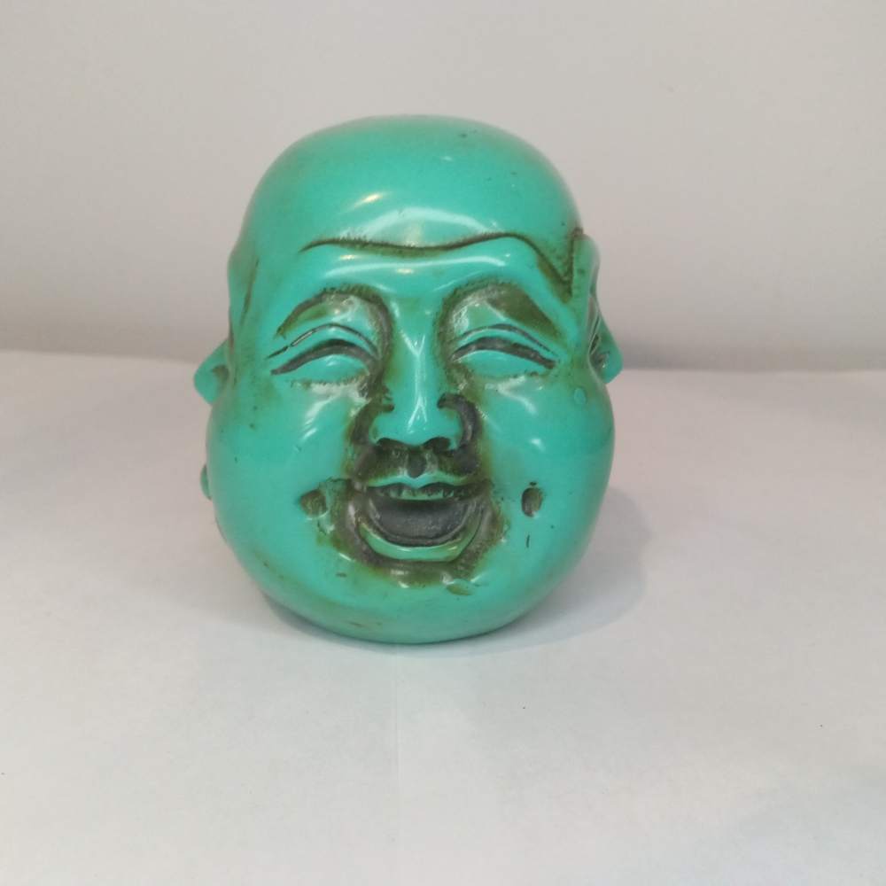 Turquoise Buddha Head Sculpture Small